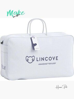 Pillow Tote Bag for Travel, 21x13x6 Zipper Closure